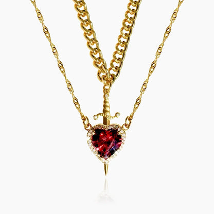 Heart Sword Necklace